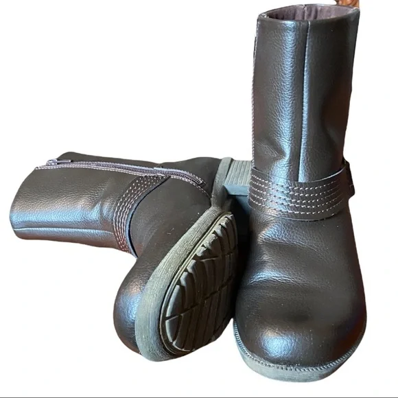 Clarks Women's Boots Ankle Zip Round Toe Booties Brown Size 9M - Picture 2 of 14